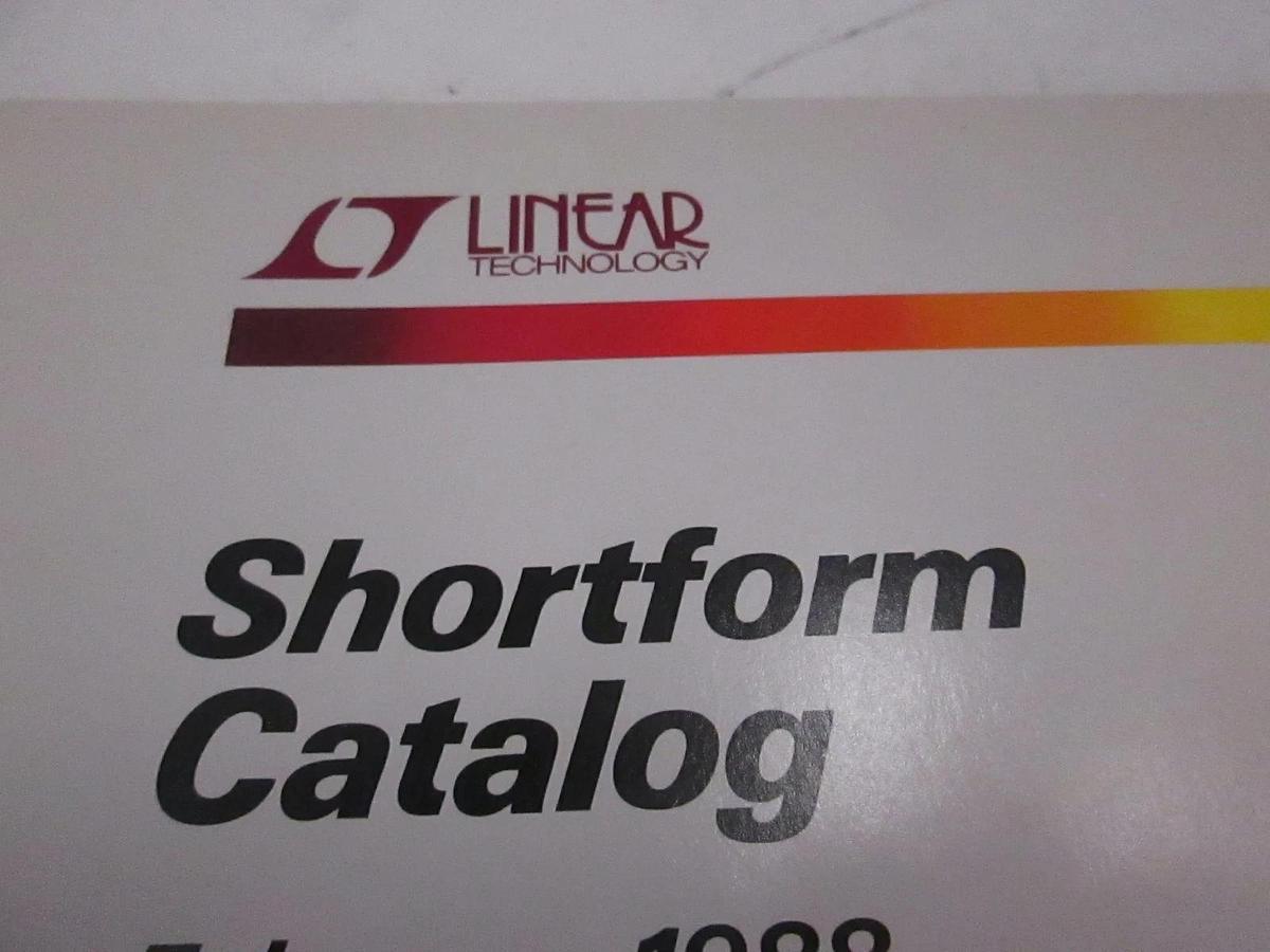Used Linear Technology Shortform Catalog New Product Introductions, Used