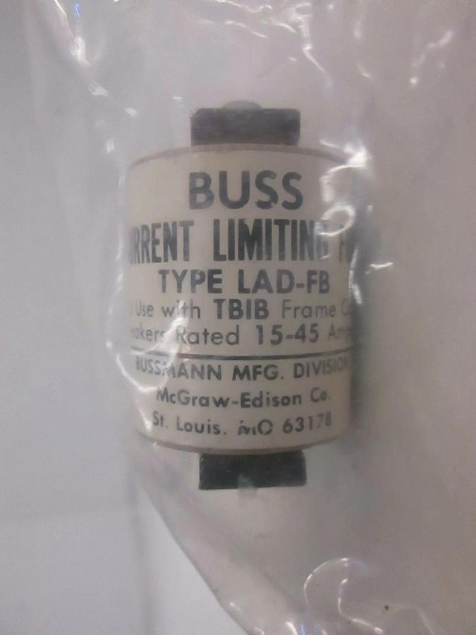 Used Buss LAD-FB Current Limiting, 15-45A Fuse, NIP