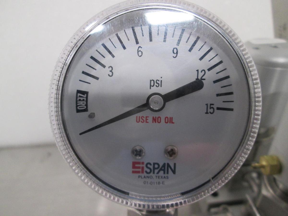 Used Gas Regulator Assy, 164647-001, Span Gauge and Honeywell K3P02, Used