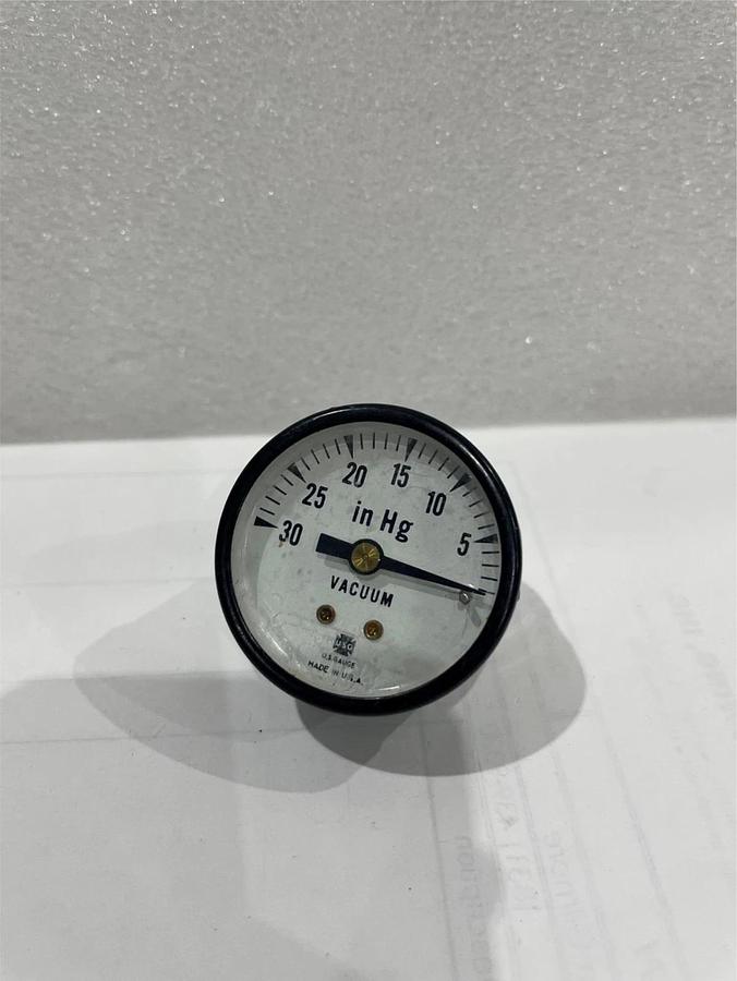 Used USG Vacuum Gauge 30-0 PSI, 1/8 npt, 2 inch Used
