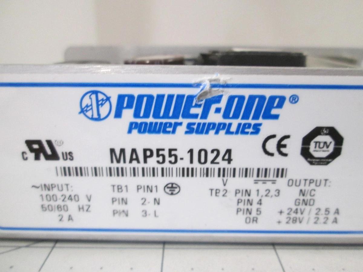 Used Power One, MAP55-1024, Power Supply, Used