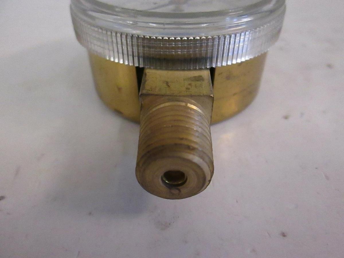 U.S. Gauge, Pressure Gauge, 0-60 psi, 1/4" MVCR Bottom Mount, New
