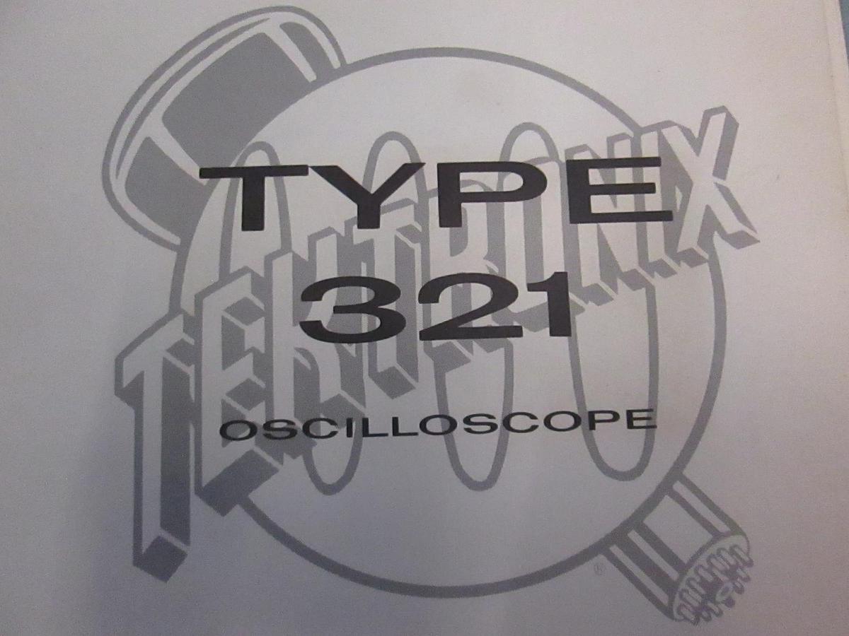 Used Tectronix Type 321 Oscilloscope Instruction Manual, Used