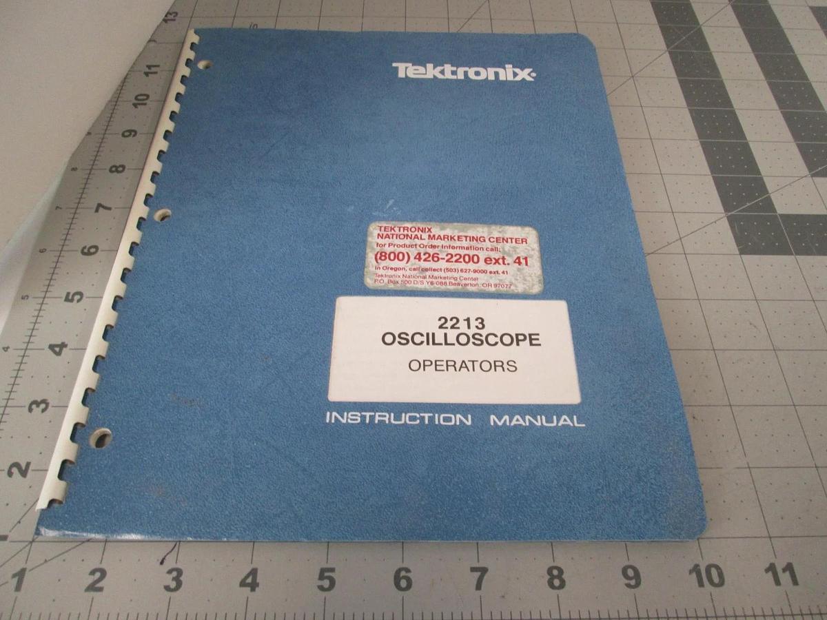 Used Tektronix, 2213, Oscilloscope Operators, Instruction Manual, Used