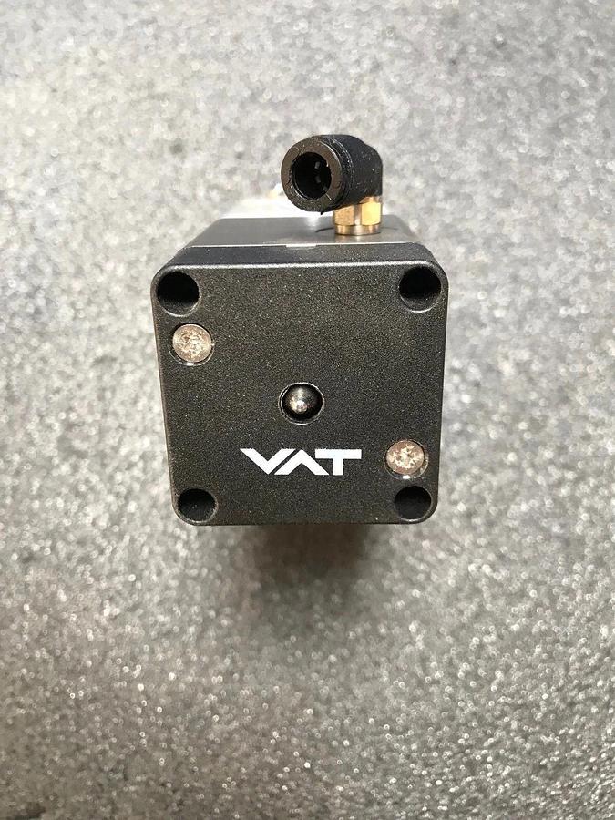 Used VAT 26524-KA11-BKS1 HV Inline Pneumatic Valve Assy w/ ISO-KF16 Pipe, Used