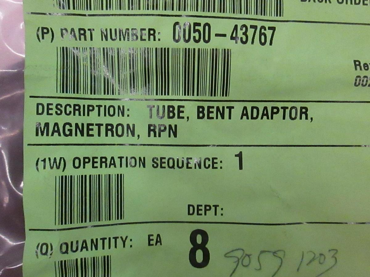 Used AMAT, Tube, Bent Adaptor, Magnetron, RPN, 0050-43767, Used