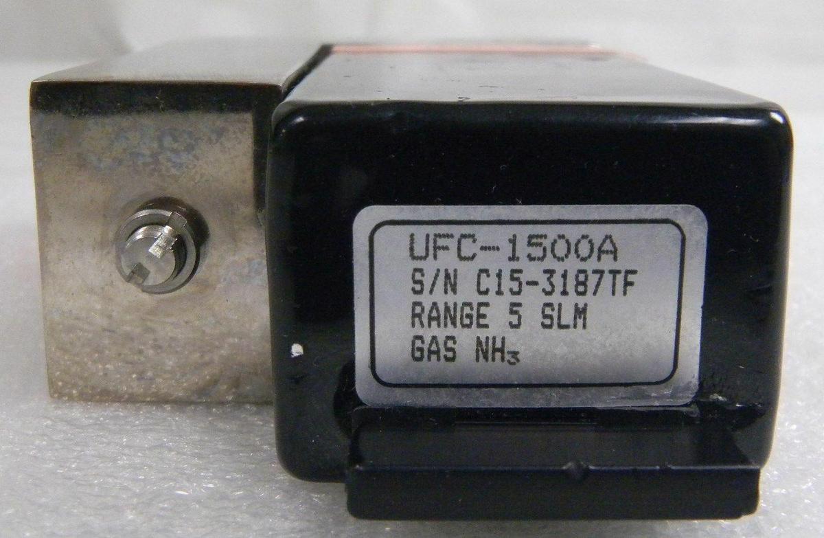 Used Unit UFC-1500A, Mass Flow Controller, Gas- NH3, Range- 5 SLM, 1/4" M I/O