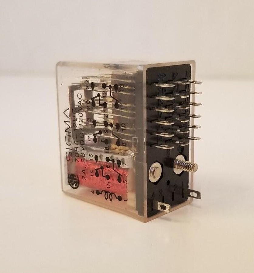 Used Sigma 70R6-12DC, 2A, 28VDC Relay, Used