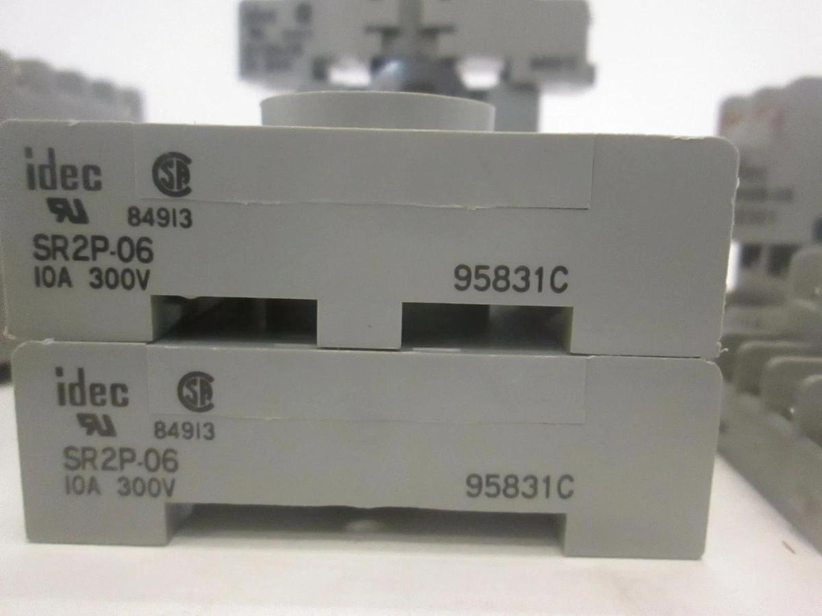 Used Idec, Various Relay Base Sockets, Used, Lot of 11