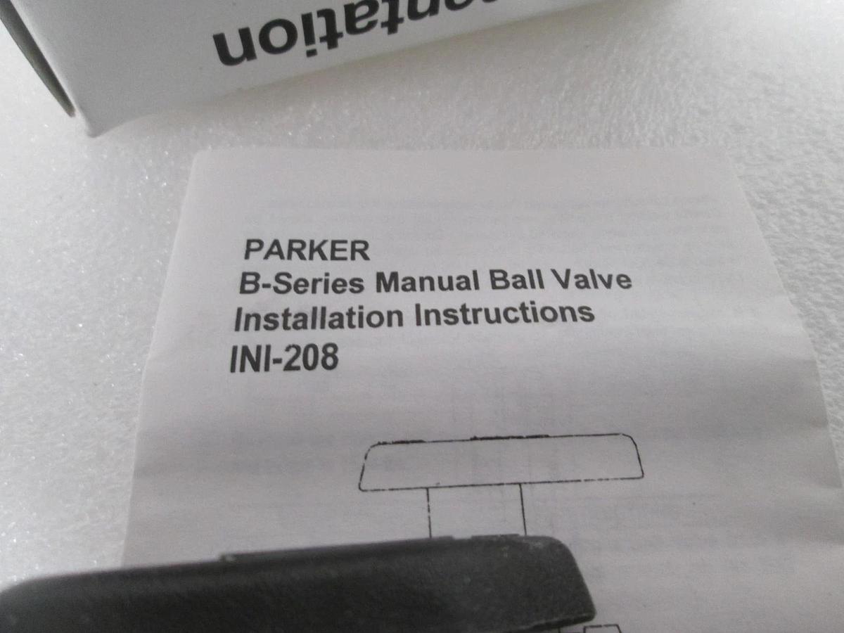 Parker, Ball Valve, 4M-B2XJ-SSP, 3-Way B- Series Valve, New