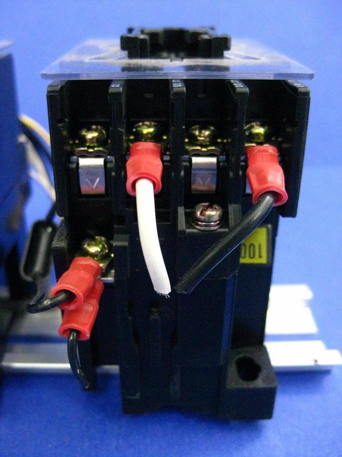 Used Mitsubishi S-K11 Magnetic Contactor, 100VAC Coil, Lot of 4, Used