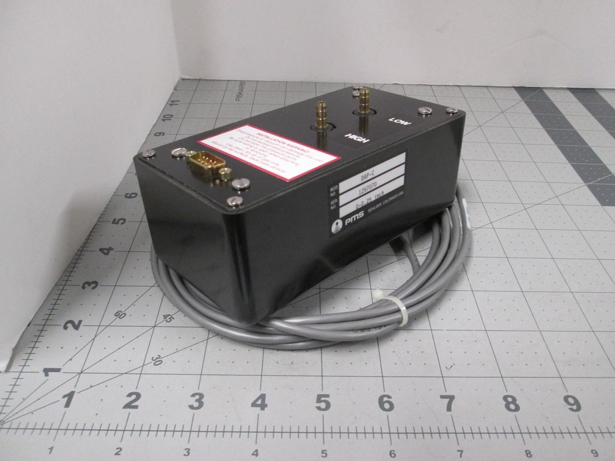 Used PMS, Serta, DAP-C, Differential Pressure Sensor w/ Cable, 0-0.25" New