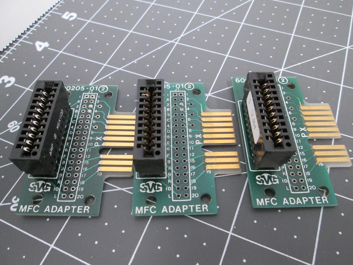 Used Lot of 3 SVG 600205-01, MFC Adapter PCB VTR7000 Unit/585E Used