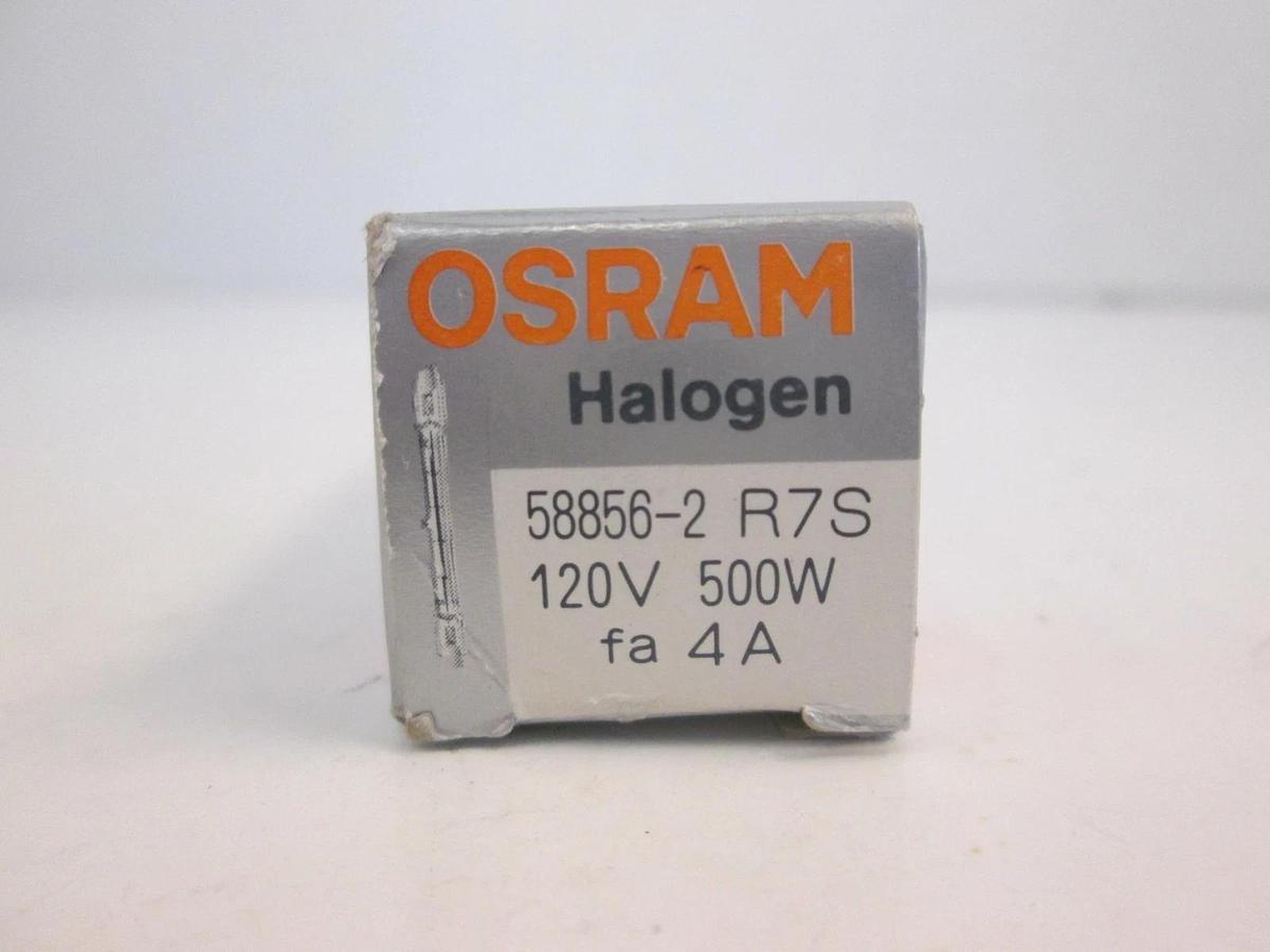 Osram, 58856-2, R7S Halogen Bulb, 120V, 500W, New, Lot of 2