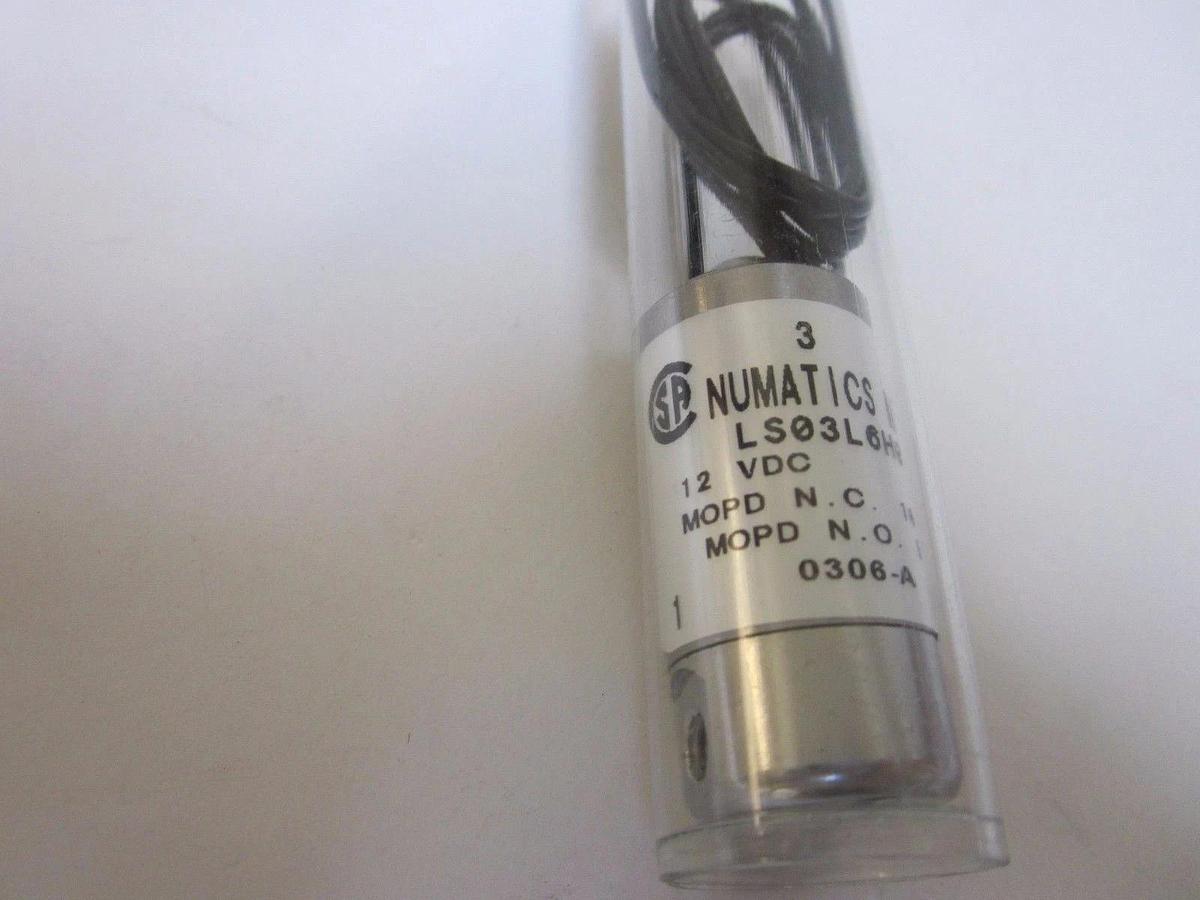 Used NEW Numatics Miniature Solenoid Valve LS03L6H00B