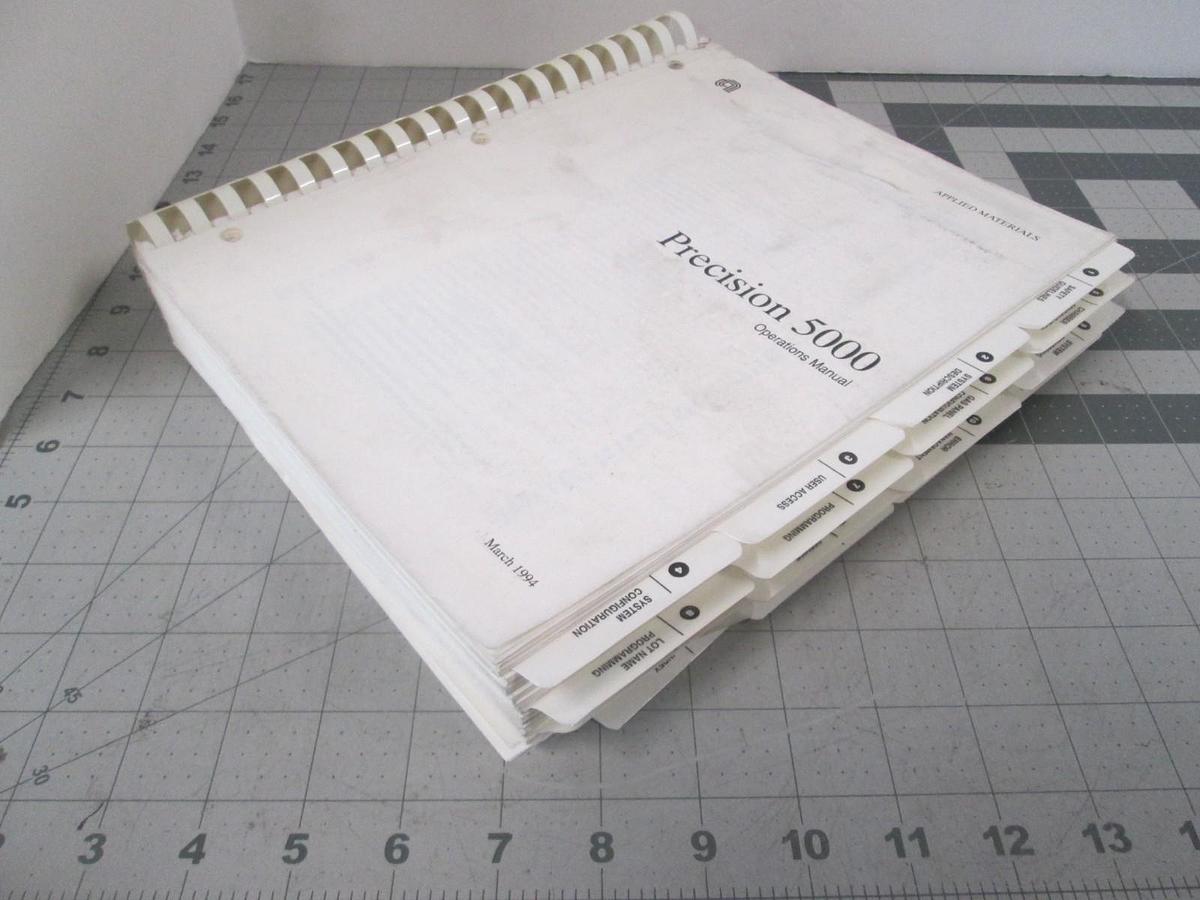 Used AMAT, Precision 5000, Operations Manual, Used