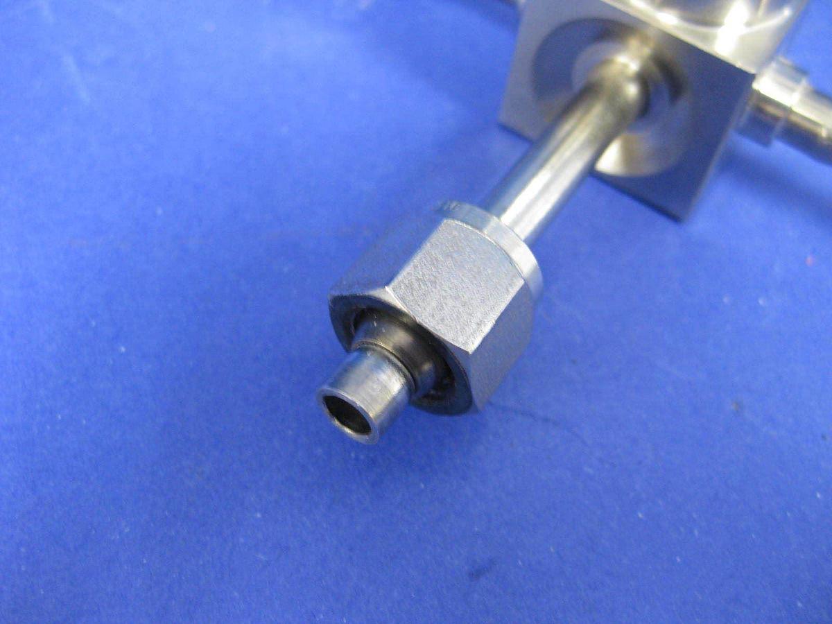 Used Semi-gas Manual Shut Off Flow Valve Assy, N2 Purge Manifold, 5 Ports, Used