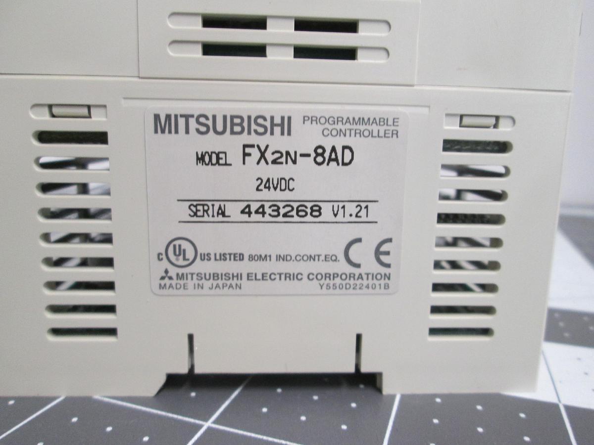 Used Mitsubishi, FX2N-8AD, 8-Channel Analog Input Module 24VDC FX2N Series PLC