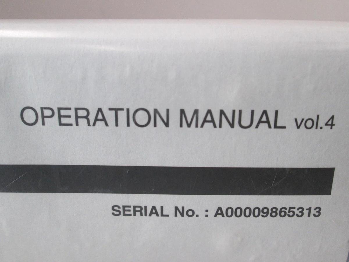 Used TEL Tokyo, ALPHA-8S, Operation Manual VOL. 4, Used