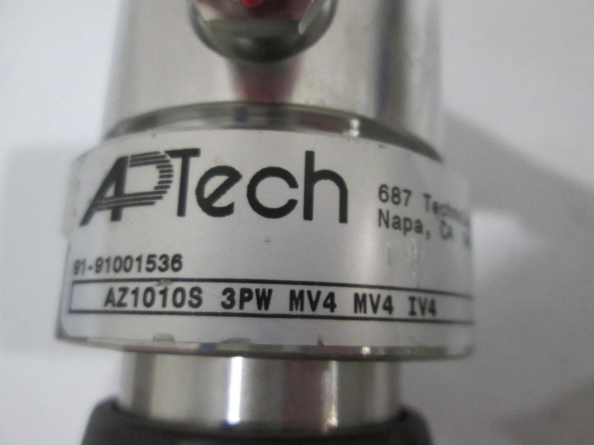 Used APTech, AZ1010S 3PW MV4 MV4 IV4, 1/4 VCR 3 Port Regulator, Used