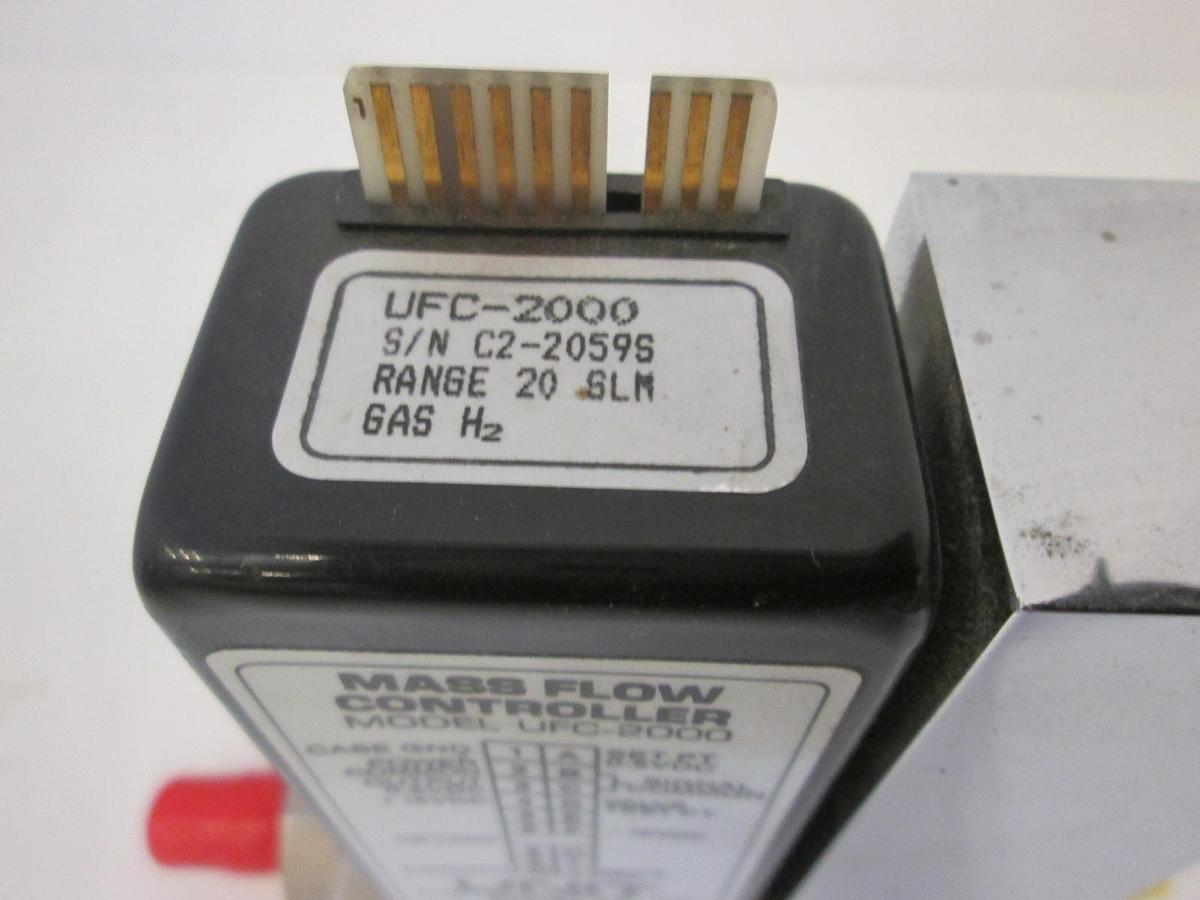 Used Unit Instruments, UFC-2000, Mass Flow Controller, 20 SLM, H2, Used