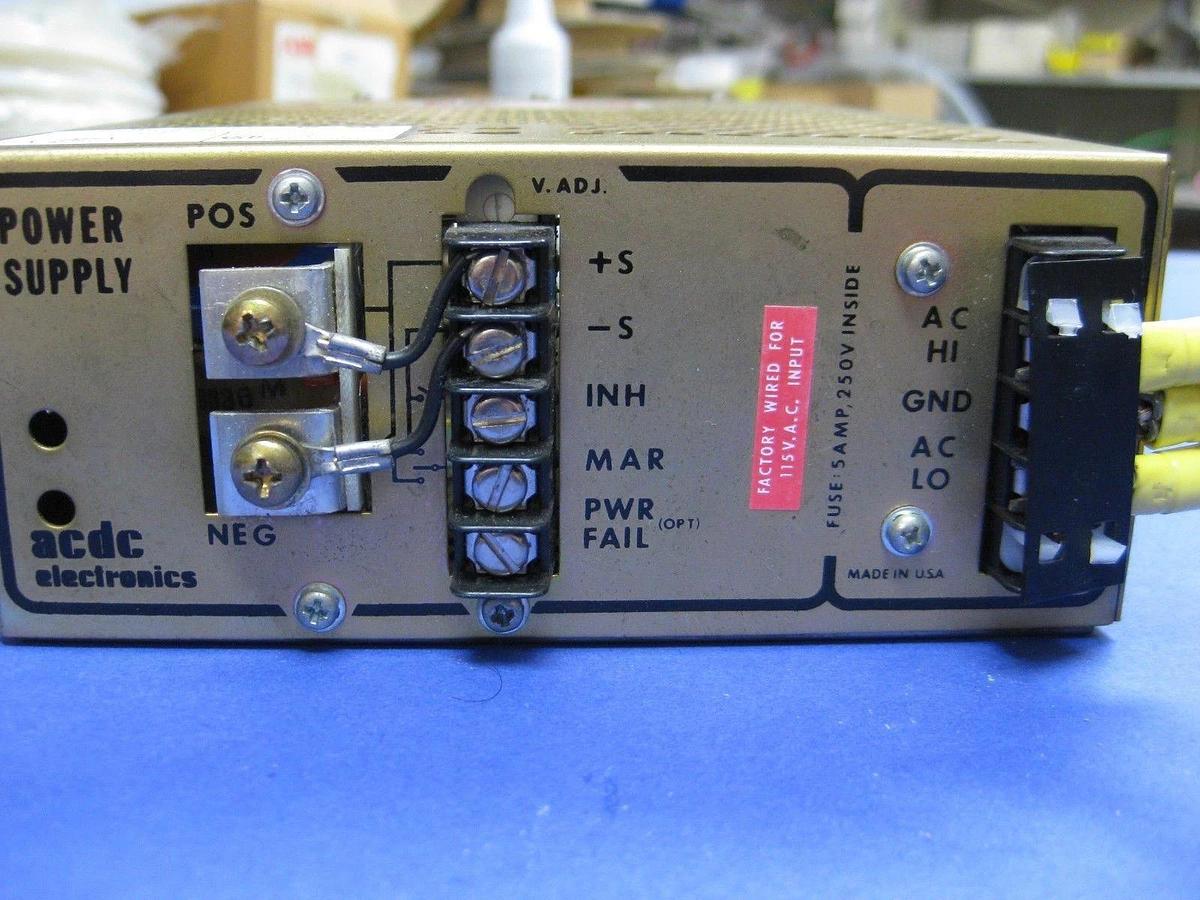ACDC Electronics RS24N7 Power Supply, 115 VAC Input, Used