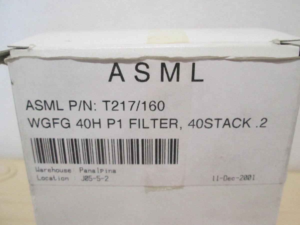 ASML, WGFG 40H P1 Filter, 40 Stack .2, New