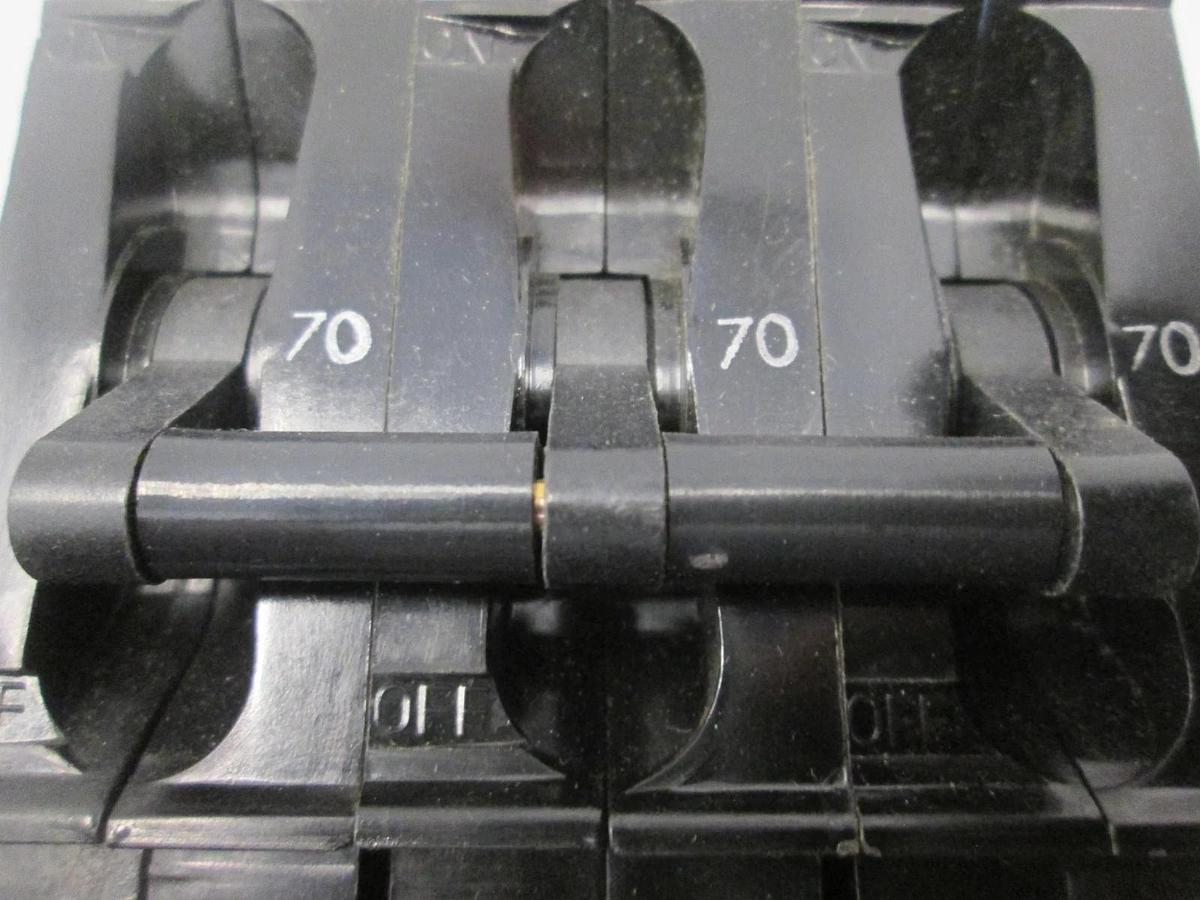 Used Heinemann, CF3-G3-U, Circuit Breaker, 3 Pole, 70A, 240VAC, Used