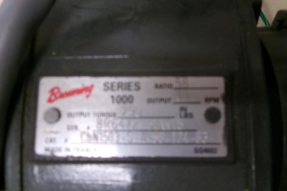 Used Browning Series 1000, 8r6472-5lw15, Gearbox motor, Used