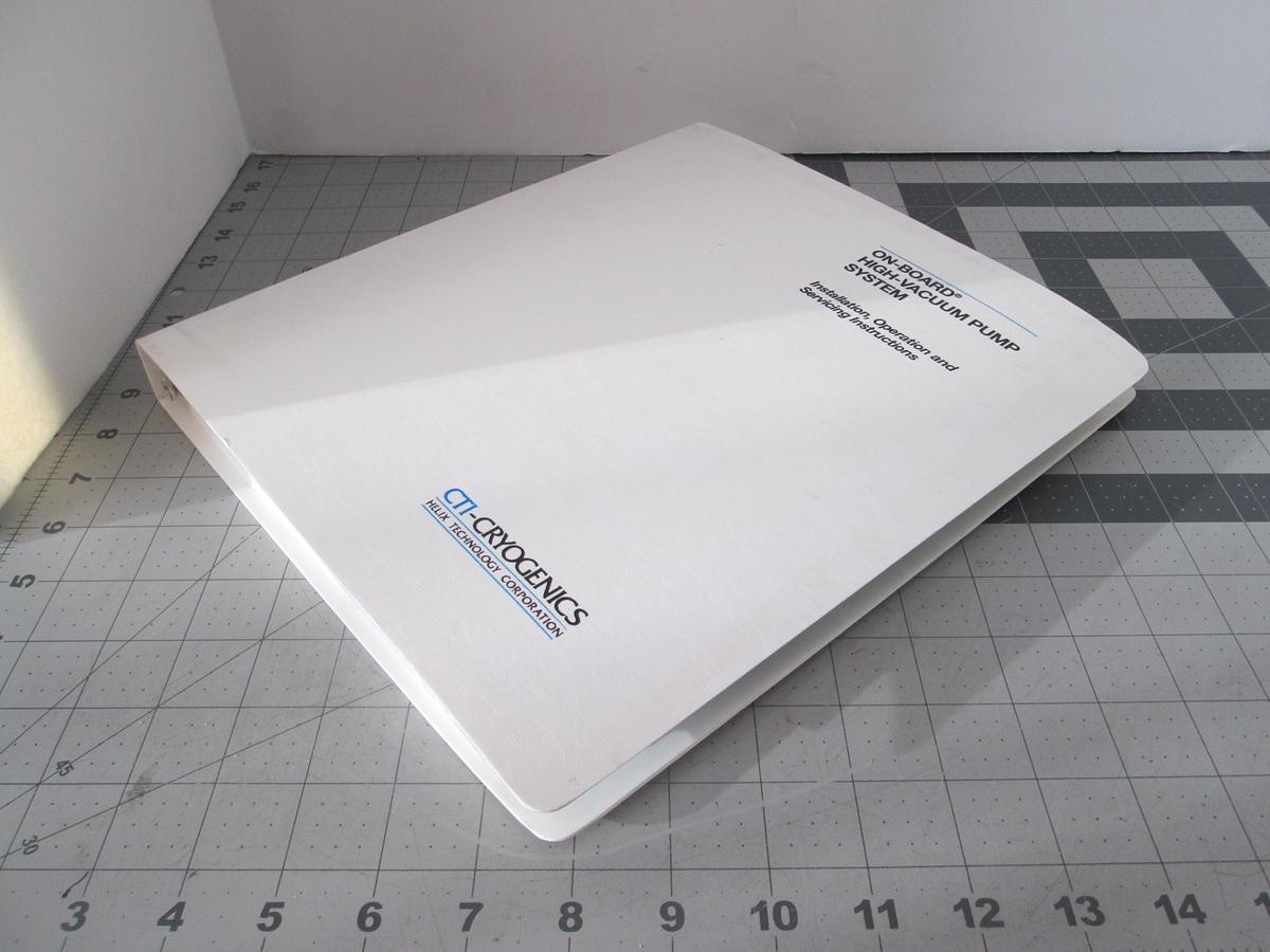 Used Cryogenics, On-Board Cryopump Installation and Maintenance Instructions, 8040491,Used