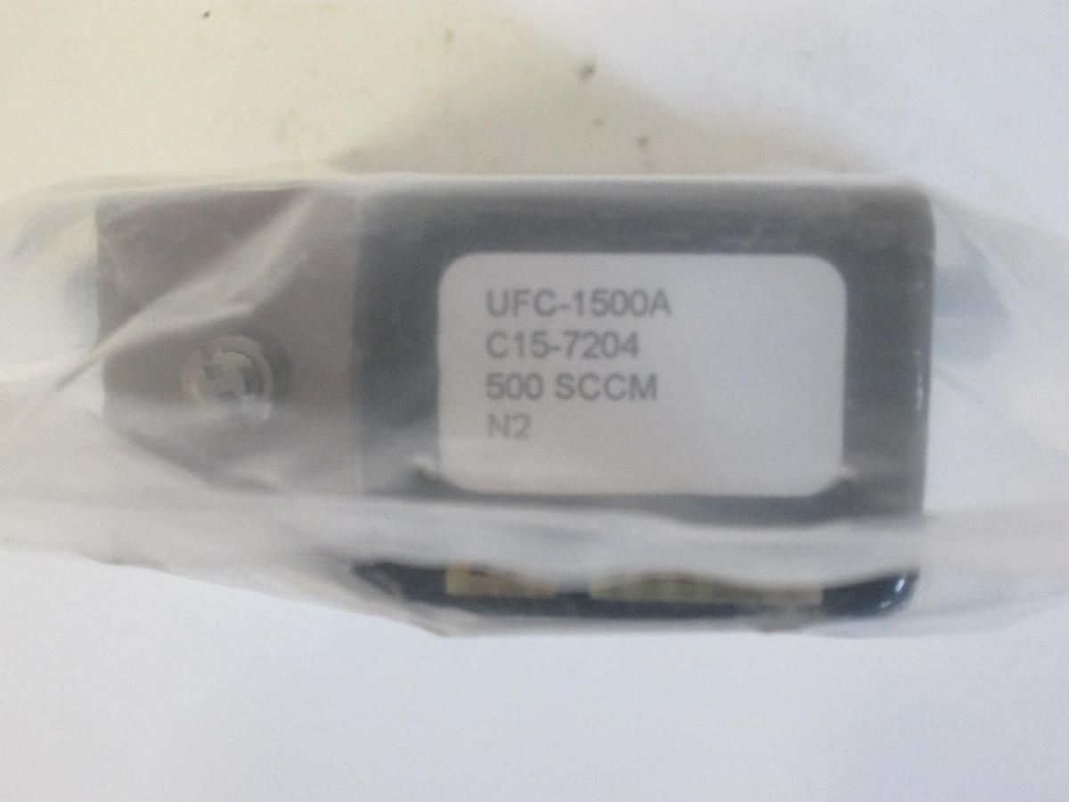 Used Unit UFC-1500A, Mass Flow Controller, Gas- N2, Range- 500 SCCM, 1/4" M I/O
