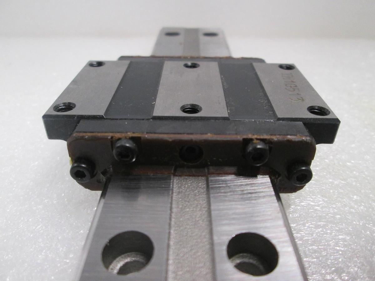 Used THK, HRW17, Linear Bearing Guide Block w/ Guide Rail, New