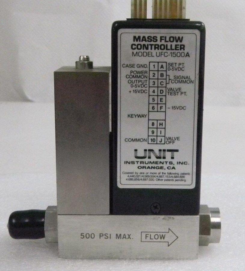 Used Unit UFC-1500A,Mass Flow Controller,Gas- NF3,Range- 1 SLPM,1/4" M In,3/4" F Out