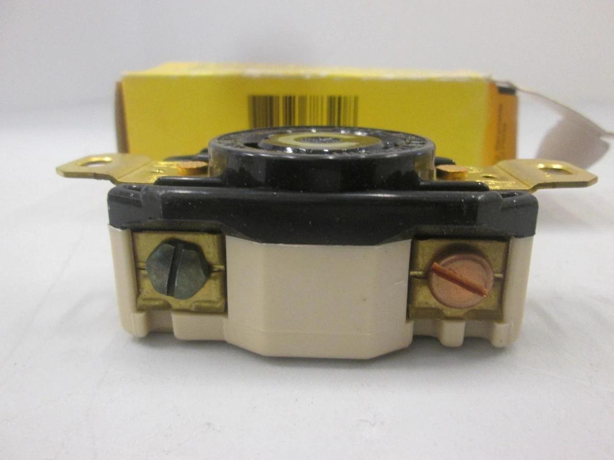 Hubbell, 2610A, Twist Lock Receptacle, 2 Pole, 30A, 125V. New