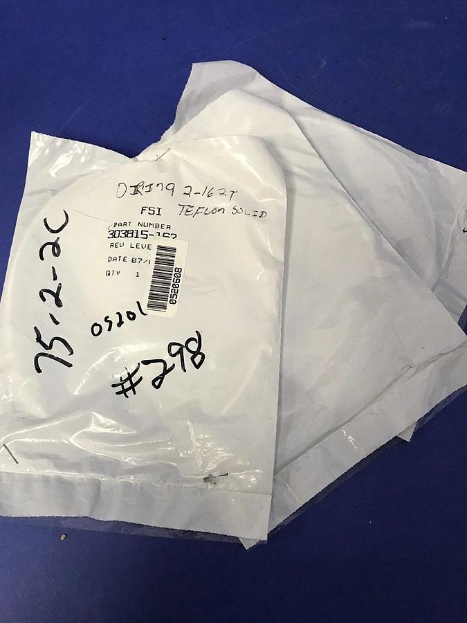 Used FSI 303815-162 Teflon O-Ring 5.737" ID, #162, Lot of 3