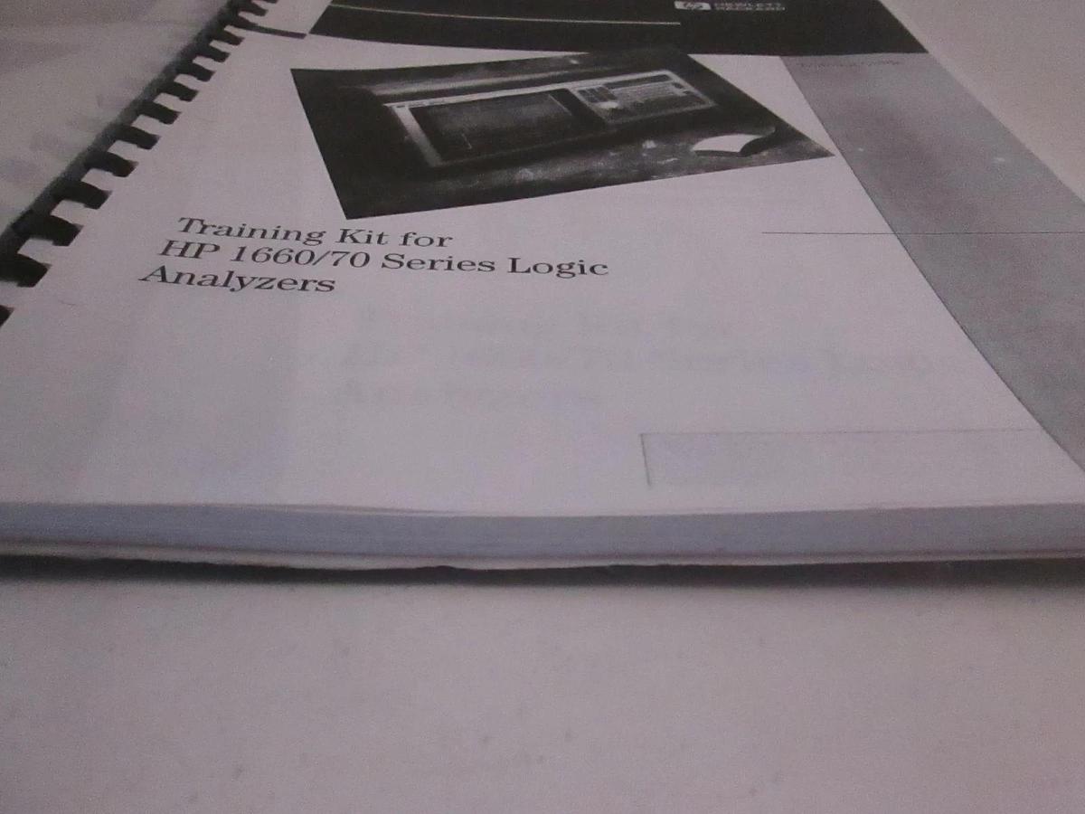 Used HP Training Kit for 1660/70 Series Logic Analyzers Training Guide, Used