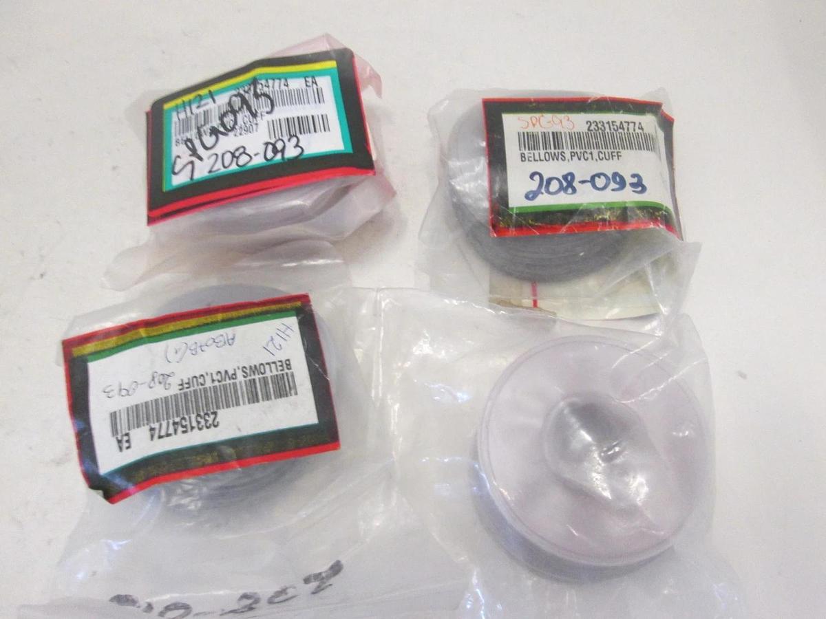 GAGNE INC, 1"IDx2.5ODw/CUFF, BELLOWS,PVC 1 ID X 2.5 PD CUFF, New, Lot of 4