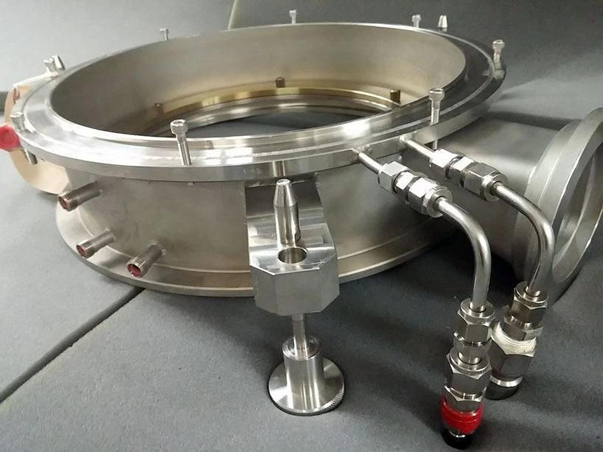 Used Kokusai 200mm Process Chamber Manifold Flange Plenum, Used