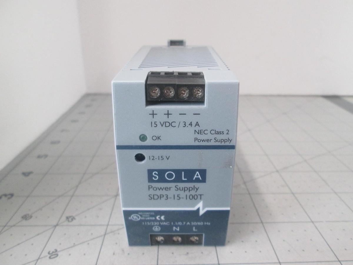 Used Sola, SDP3-15-100T, Power Supply, New