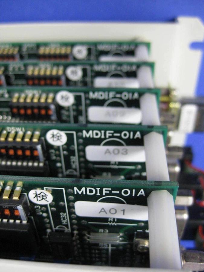 Used TEL Tokyo Electron T-Bawl Control Unit PCB Assembly w/ (5) MDIF-01A-1 & WCIF-01