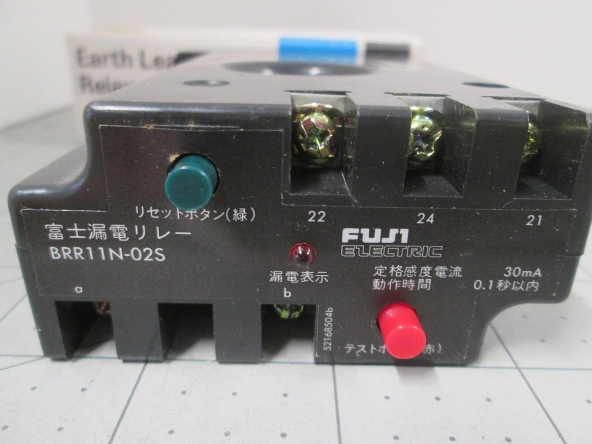 Used Fuji Electric, BRR11N-02S, Earth Leakage Relay, New