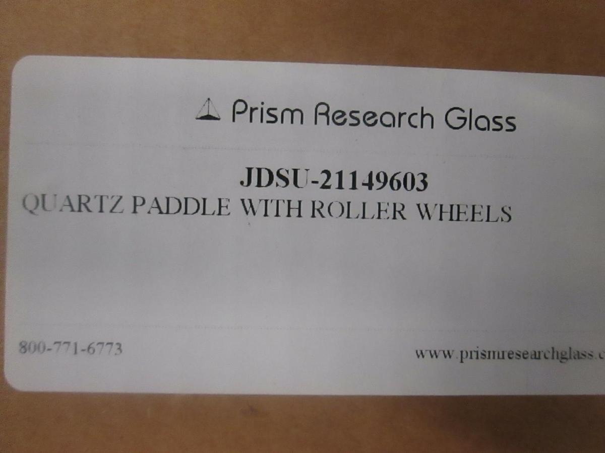 Prism Research Glass, Quartz Paddle w/ Roller Wheels, JDSU-21149603, NIB