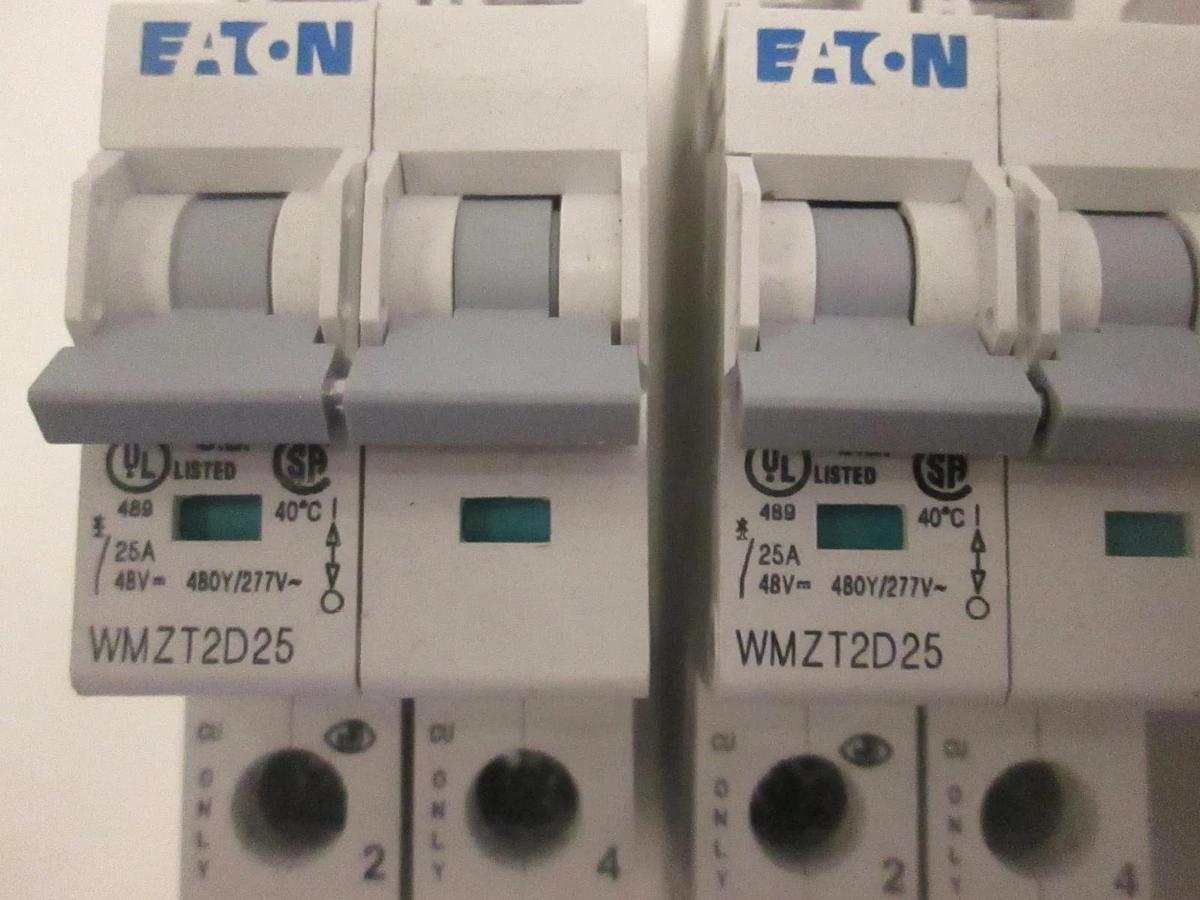 Used Eaton, Various 2 Pole Circuit Breakers, Used, Lot of 7