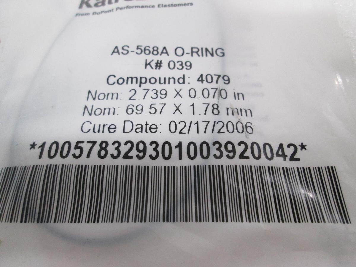 Kalrez, AS-568A O-Ring, K#039, Compound 4079, New, Lot of 3