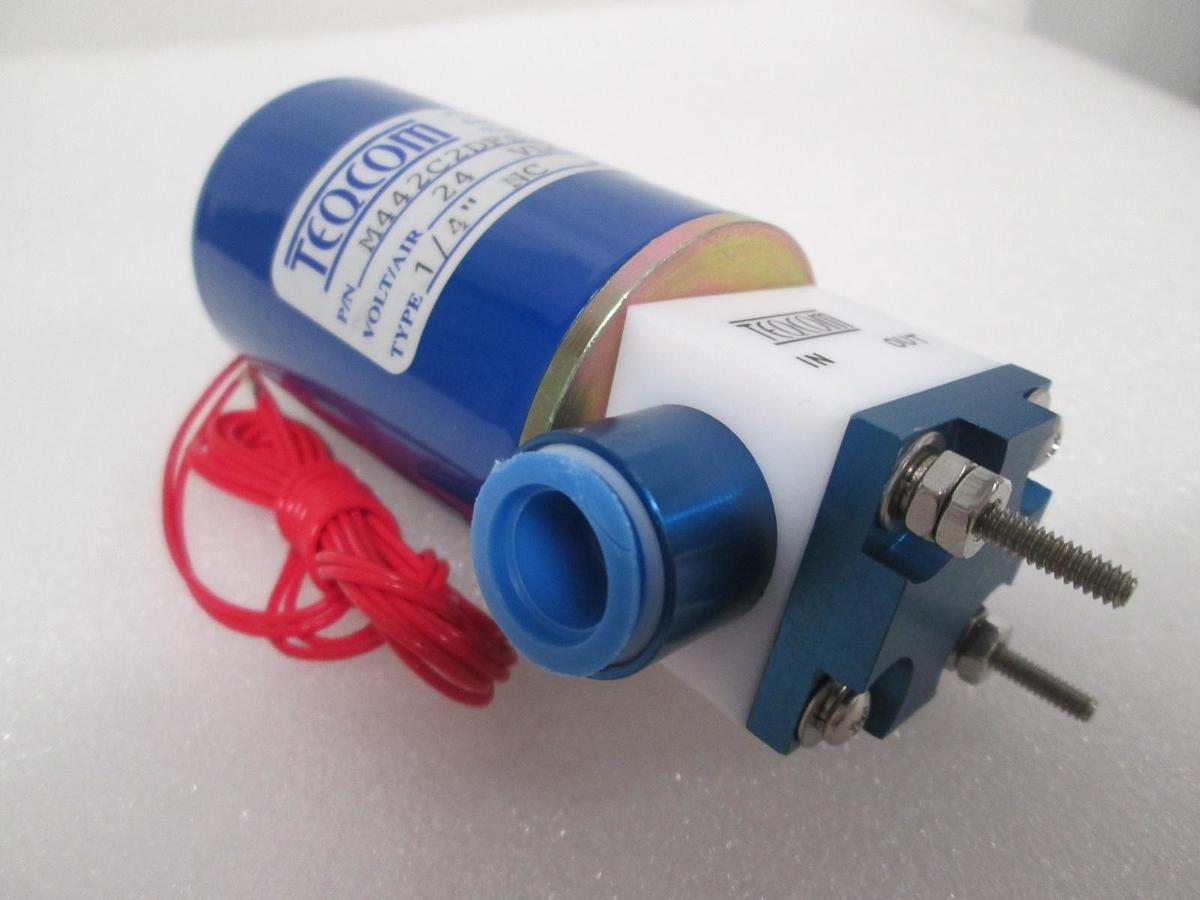 Teqom, M442C2DFS-HT-2RL, 2 Way Valve,40PSI, 1/4" NC, 24 VDC, , New