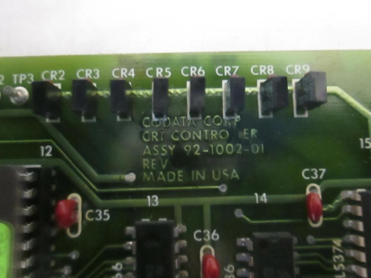 Used Codata Corp. CRT Controller, 92-1002-01, Working When Removed, Used