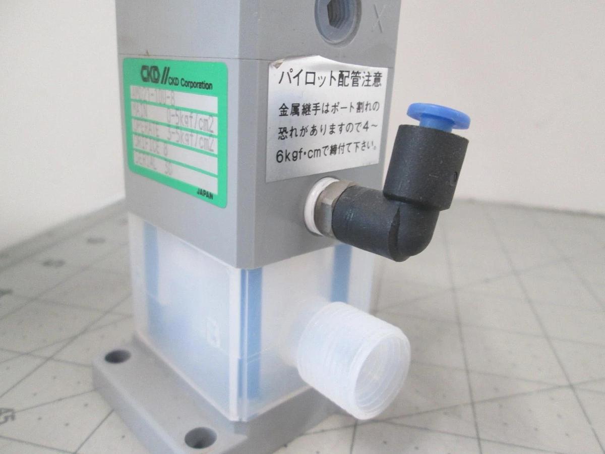 Used CKD, AMD21-10U-8, Pneumatic Valve, 0-5kgf/cm2, Used