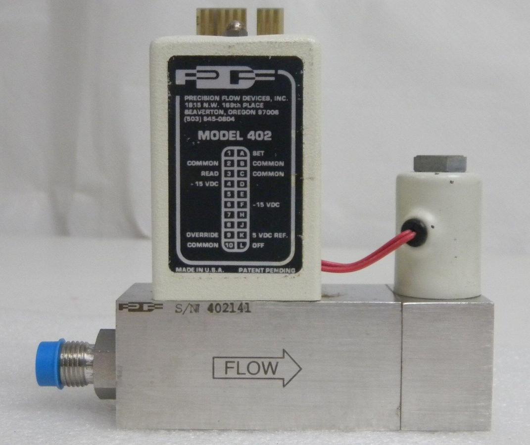 Used Precision Flow Devices 402, MFC, Gas- H2, Range- 30 SLM, Used