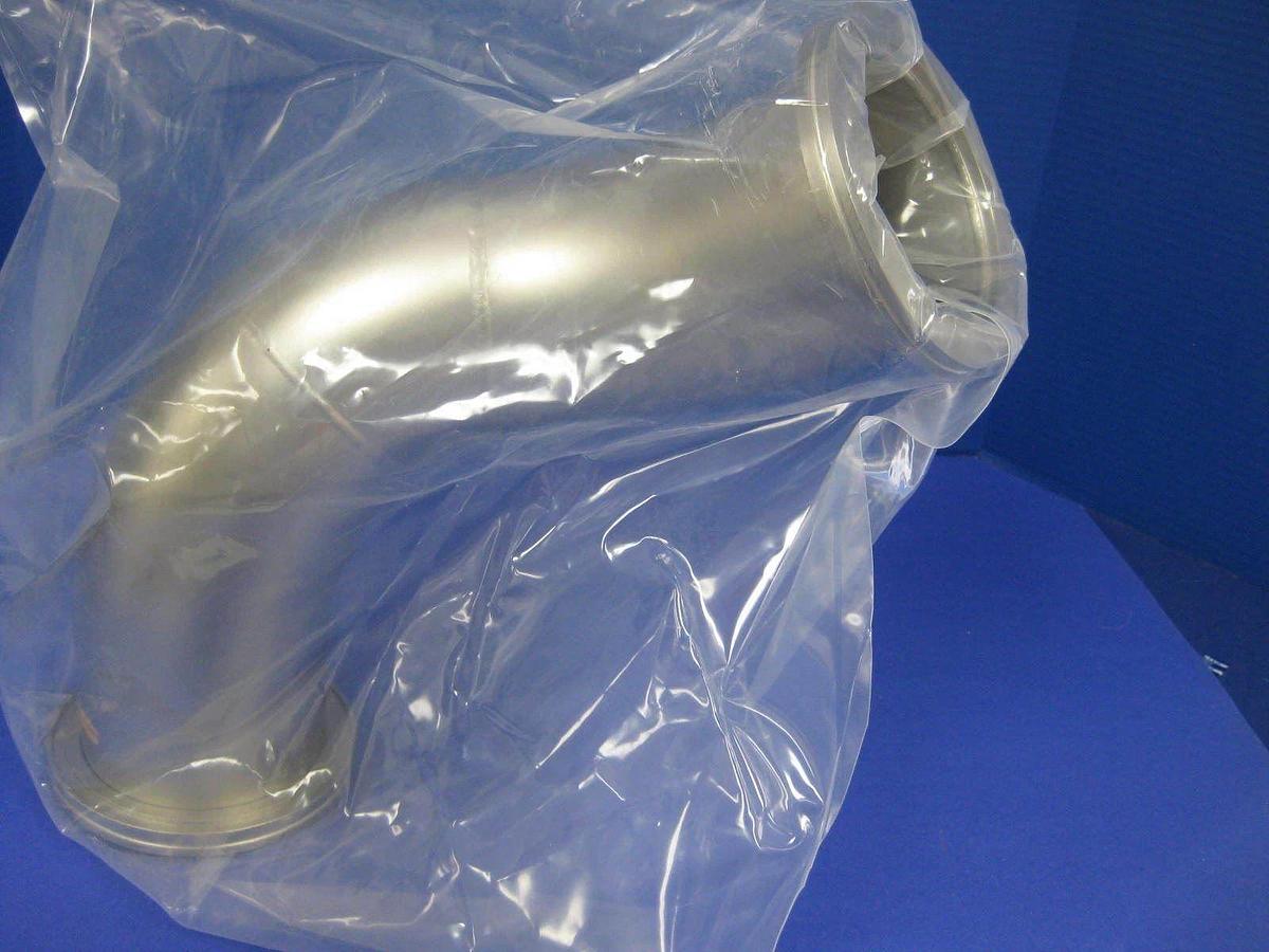 Stainless Steel Double Elbow Vacuum Pipe 45°/45°, ISO-100