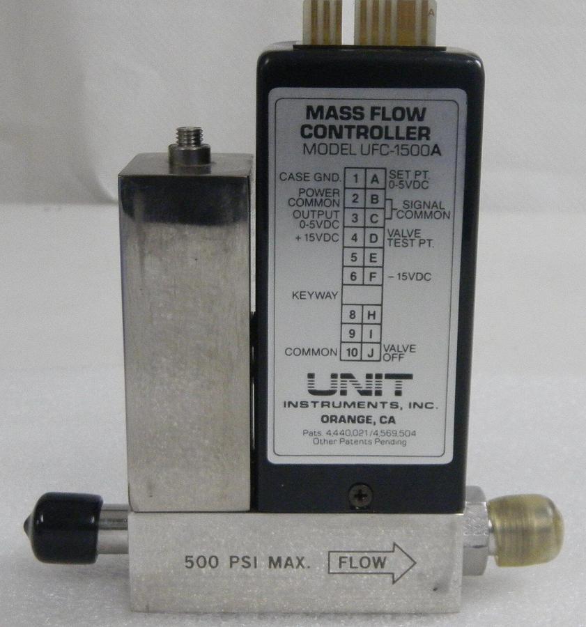 Used Unit UFC-1500A, Mass Flow Controller, Gas- N2, Range- 3 SLM, 1/4" M I/O